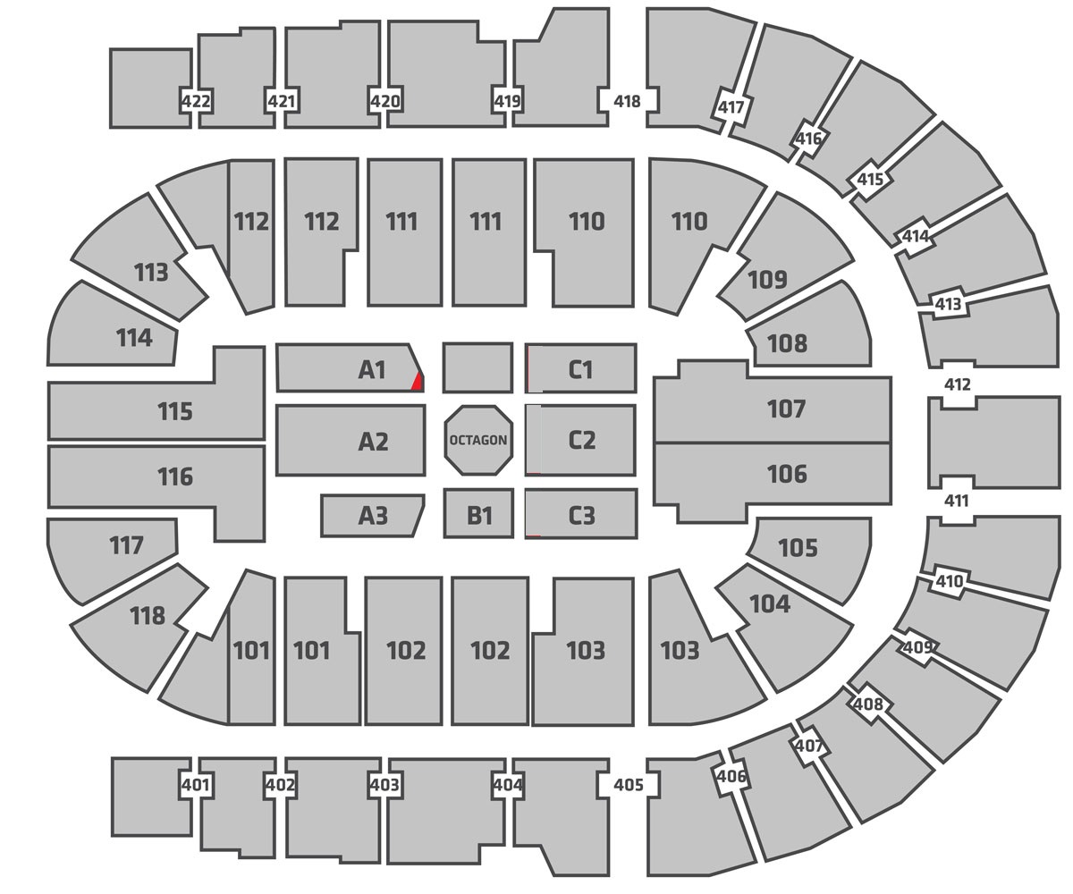 Rogers Arena Seating Chart Ufc