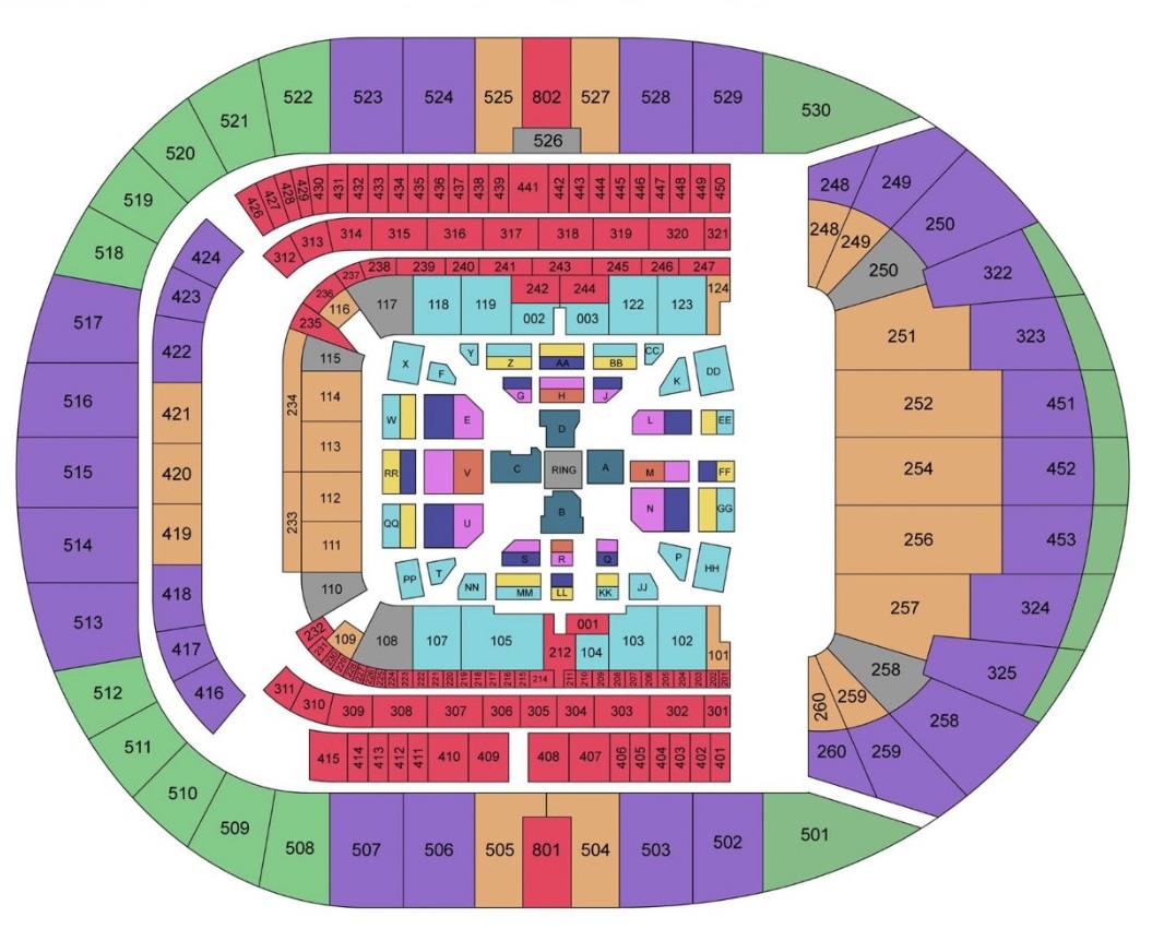 Tottenham Hotspur Stadium , Tottenham, United Kingdom Seating Plan
