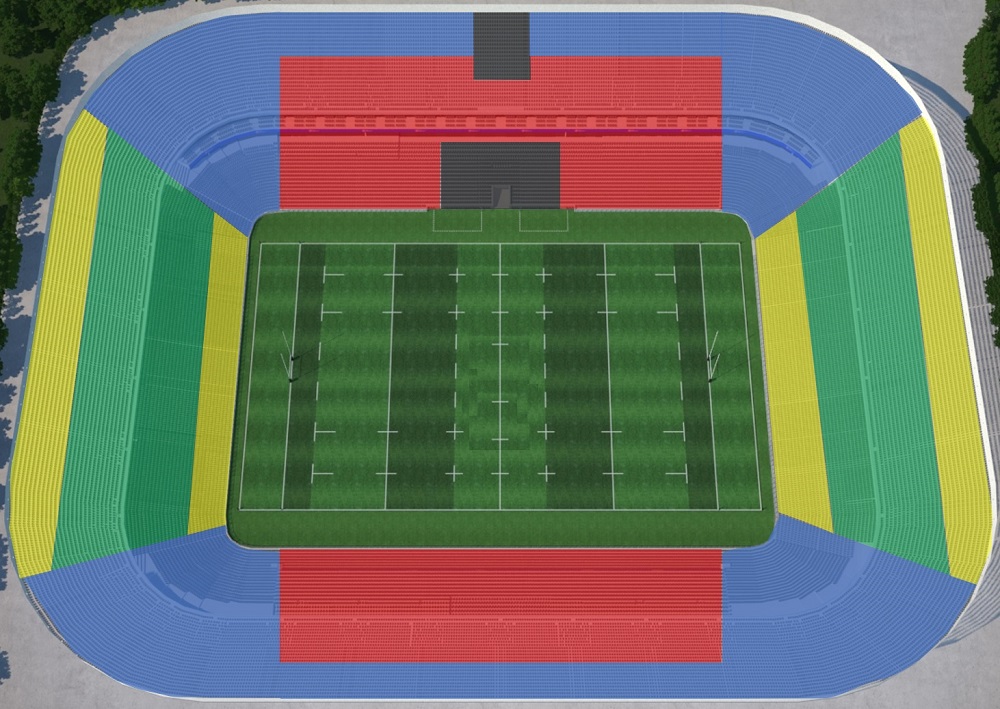 Stadium de Toulouse , Toulouse, France Seating Plan