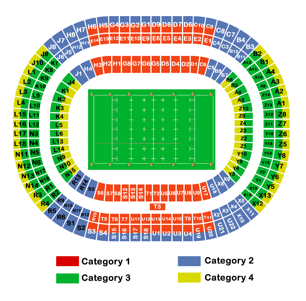 Stade de France, Saint-Denis, France Seating Plan