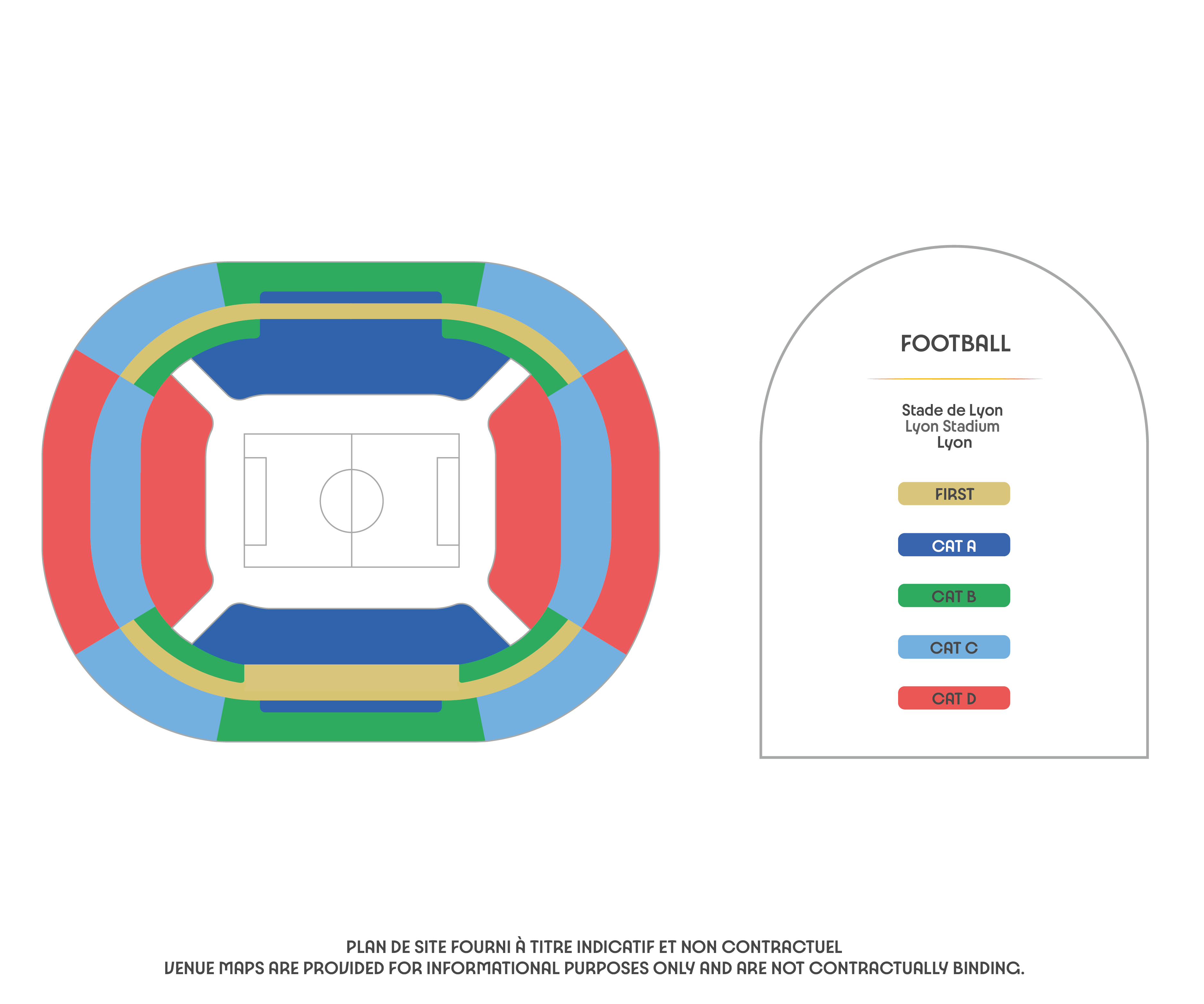 Parc Olympique Lyonnais, Lyon, France Seating Plan
