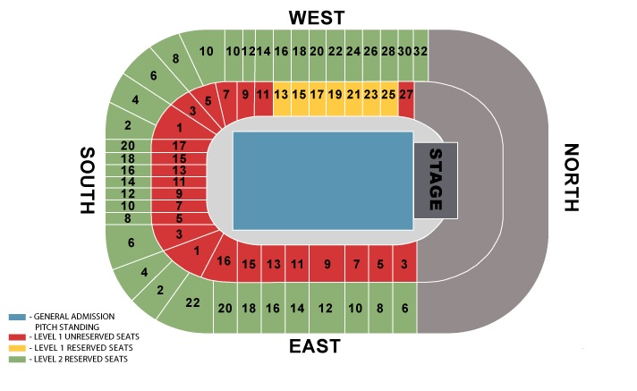 Murrayfield Stadium, Edinburgh, United Kingdom / Murrayfield Stadium, Edinburgh, United Kingdom Venue Seating Plan