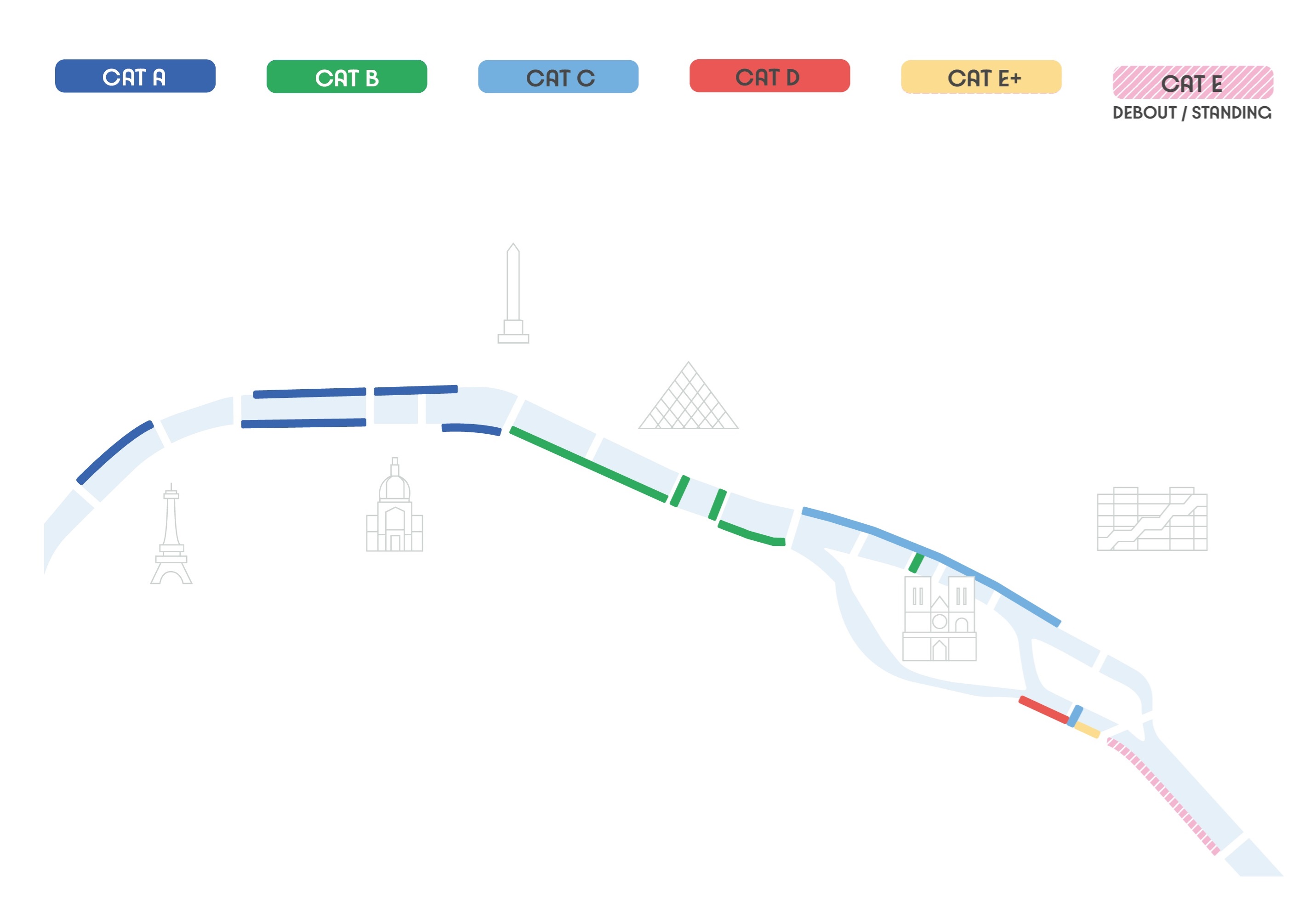 River Seine, Paris, France / River Seine, Paris, France Venue Seating Plan