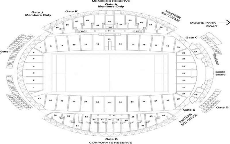 Sydney Stadium, Sydney, Australia Seating Plan