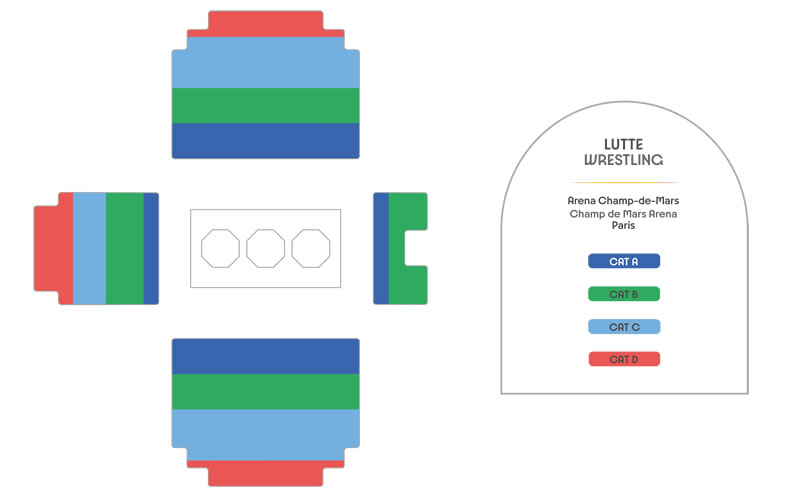 Champ De Mars Arena - Wrestling, Paris, France Seating Plan