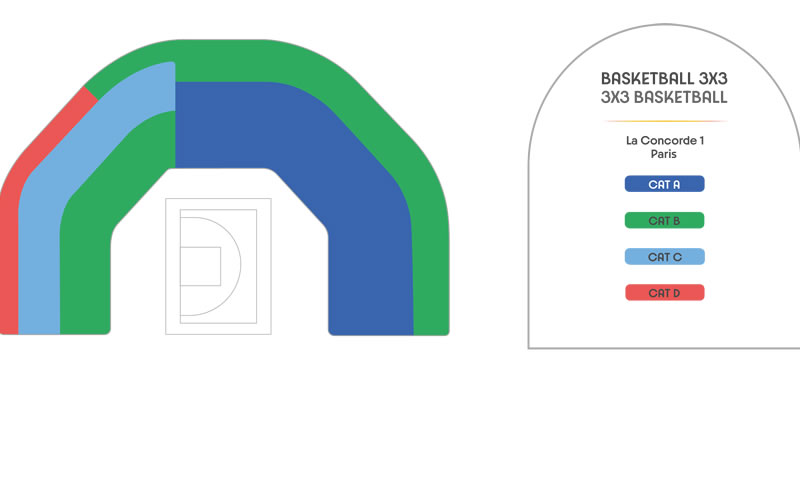 La Concorde - 3x3 Basketball, Paris, France Seating Plan