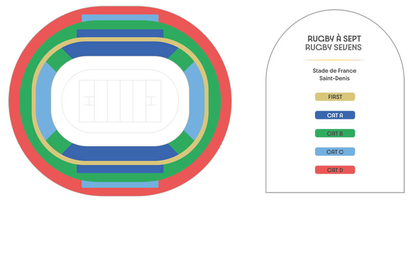 Stade de France - Olympic Rugby, Paris, France Seating Plan