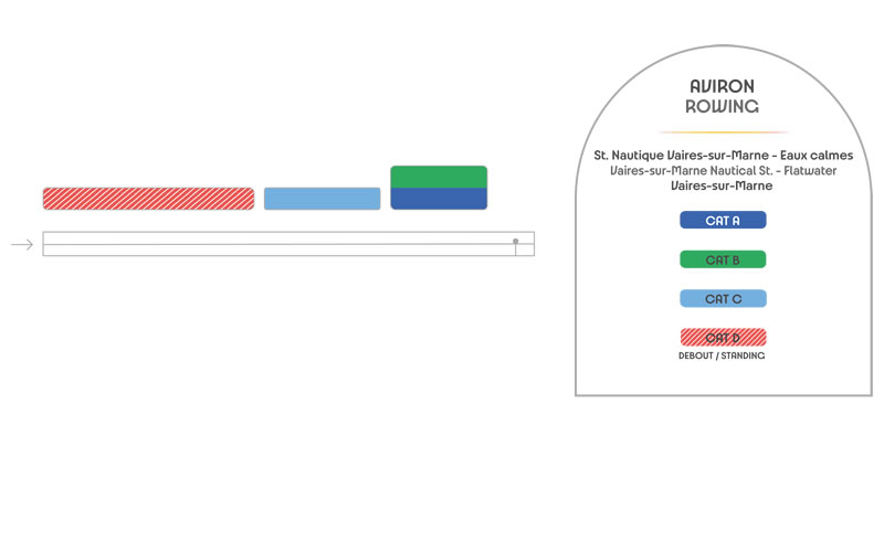 Vaires Sur Marne Nautical Stadium - Rowing, Vaires-Sur-Marne, France Seating Plan
