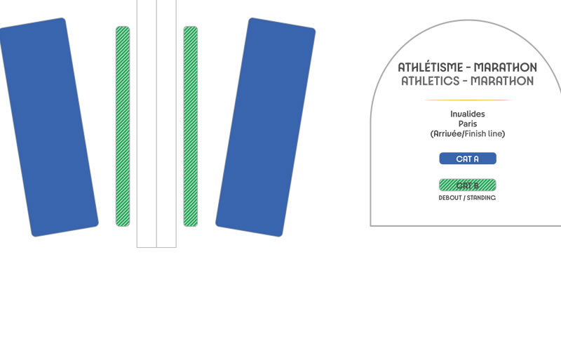 Invalides - Athletics Marathon, Paris, France Seating Plan