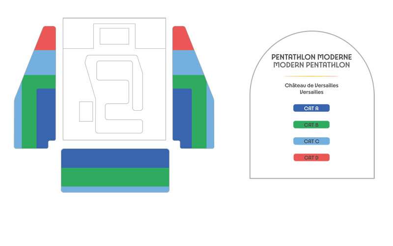 CHÂTEAU DE VERSAILLES - Modern Pentathlon, Versailles, United Kingdom Seating Plan