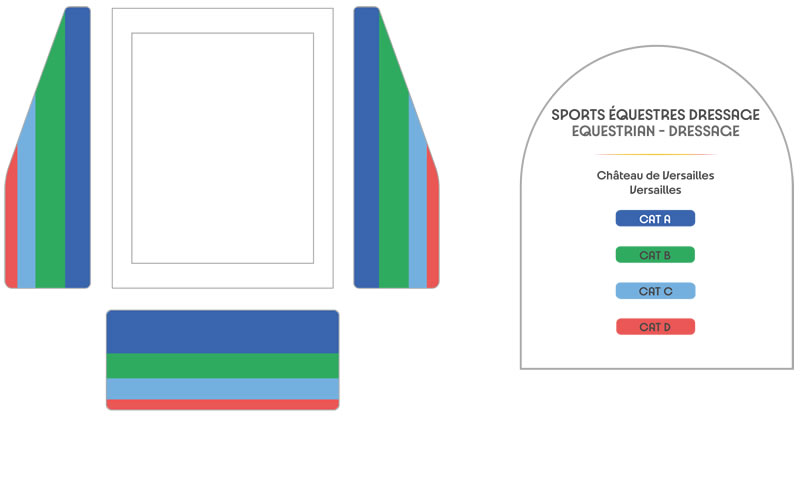 CHÂTEAU DE VERSAILLES - Equestrian Dressage, Versailles, France Seating Plan