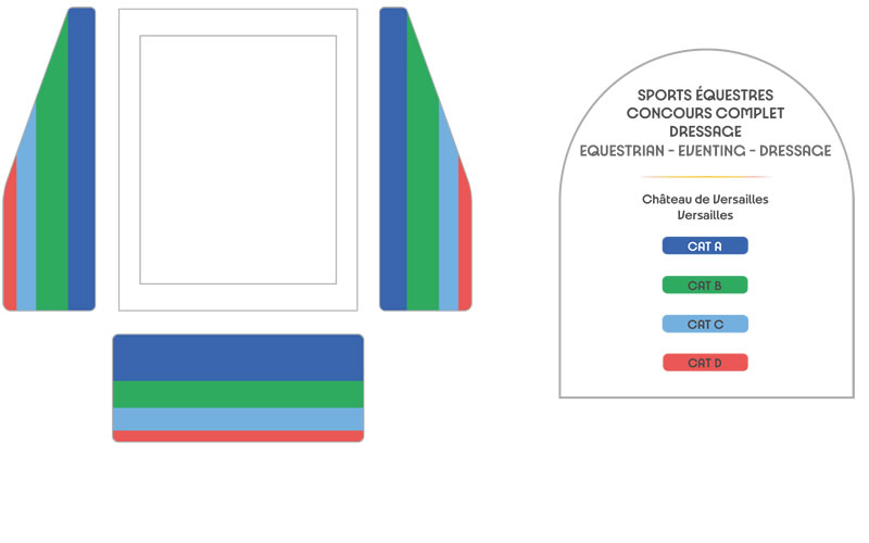 CHÂTEAU DE VERSAILLES - Equestrian Eventing, Versailles, France Seating Plan