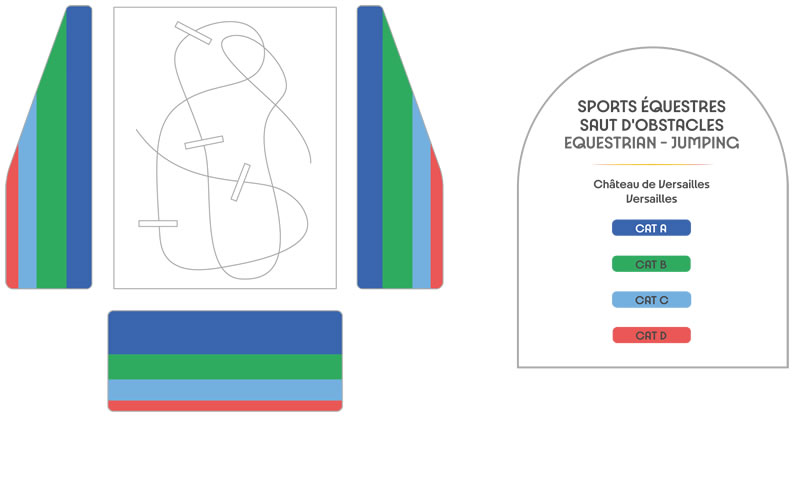 CHÂTEAU DE VERSAILLES - Equestrian Jumping, Versailles, France Seating Plan