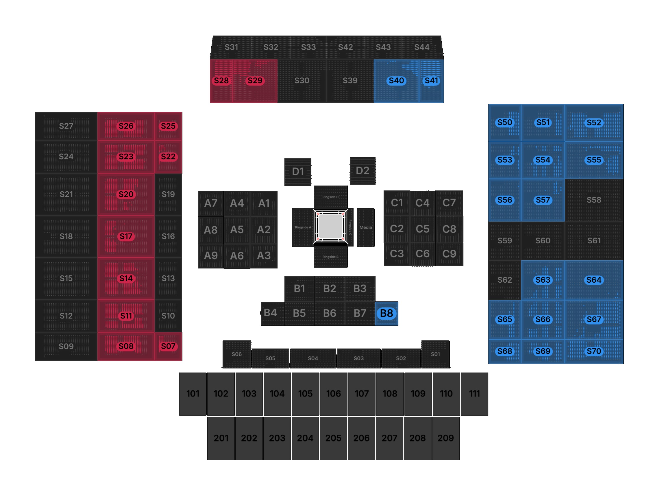 Kingdom Arena, Riyadh, Saudi Arabia / Kingdom Arena, Riyadh, Saudi Arabia Venue Seating Plan