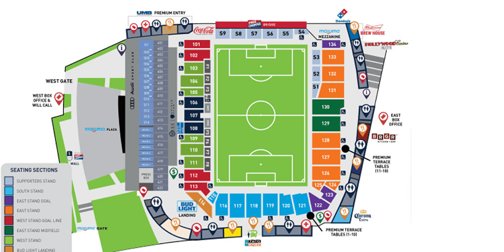 Children's Mercy Park, Kansas City, Kansas, United States / Children's Mercy Park, Kansas City, Kansas, United States Venue Seating Plan