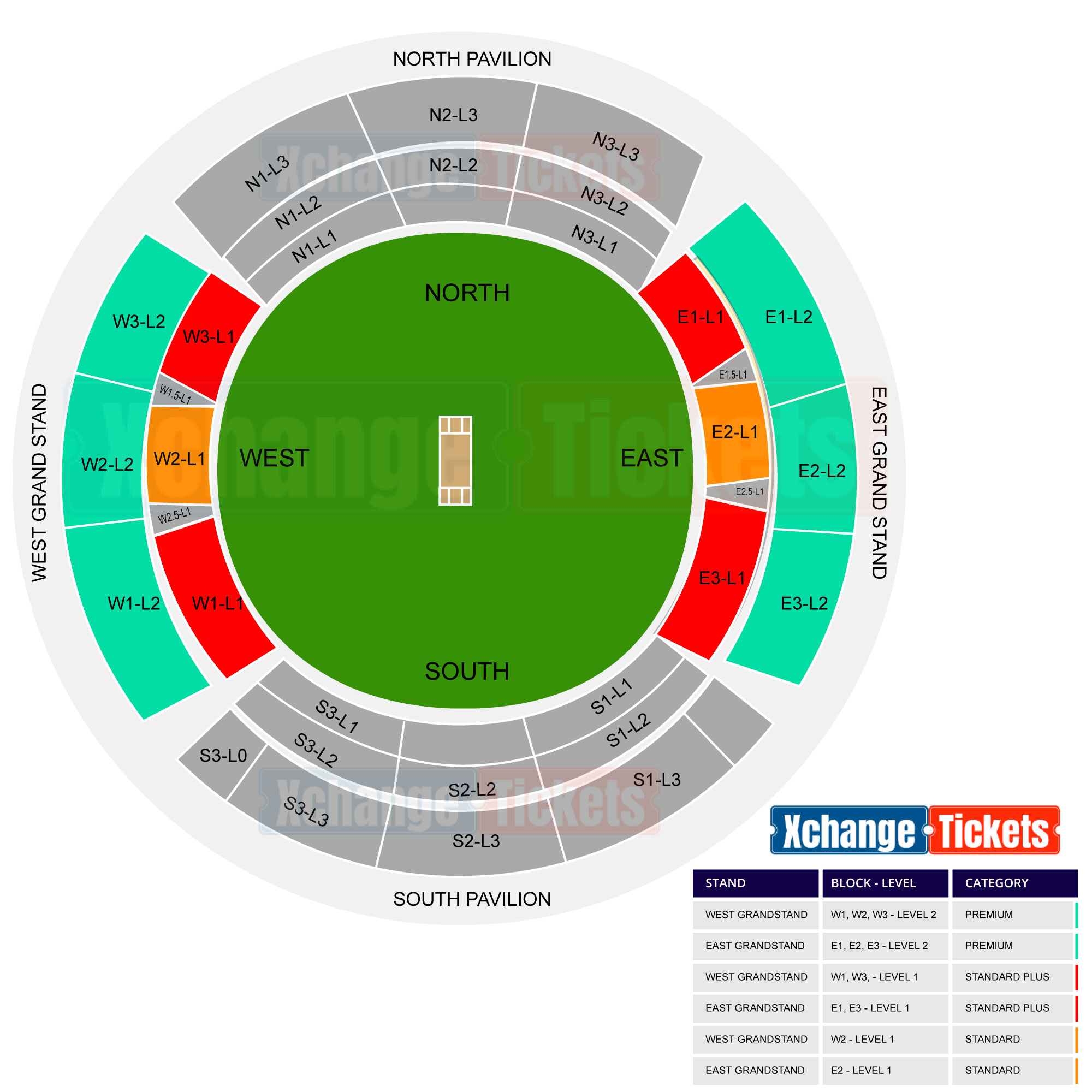 Nassau County International Cricket Stadium, New York, United States / Nassau County International Cricket Stadium, New York, United States Venue Seating Plan