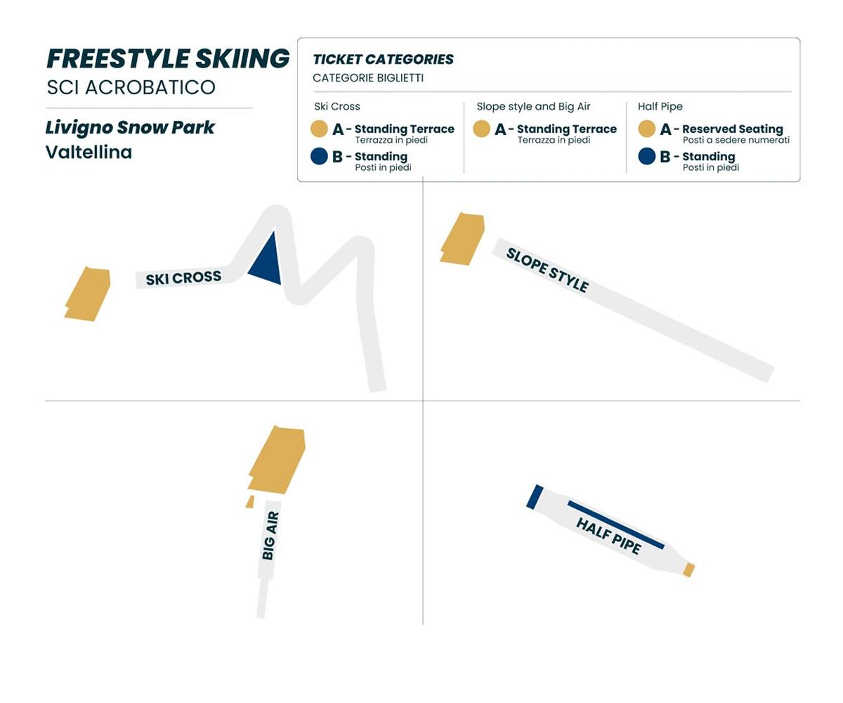 Livigno Aerials & Moguls Park, Valtellina, Italy / Livigno Aerials & Moguls Park, Valtellina, Italy Venue Seating Plan