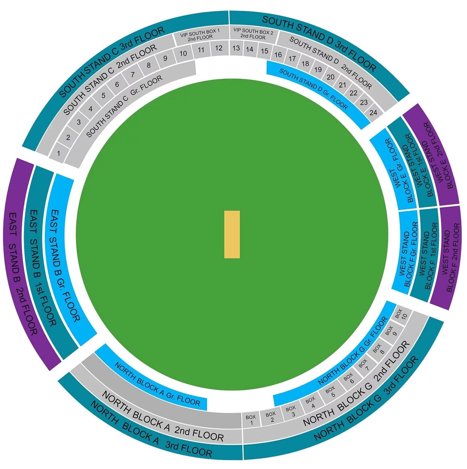 Barsapara Cricket Stadium, Guwahati, Assam, India / Barsapara Cricket Stadium, Guwahati, Assam, India Venue Seating Plan