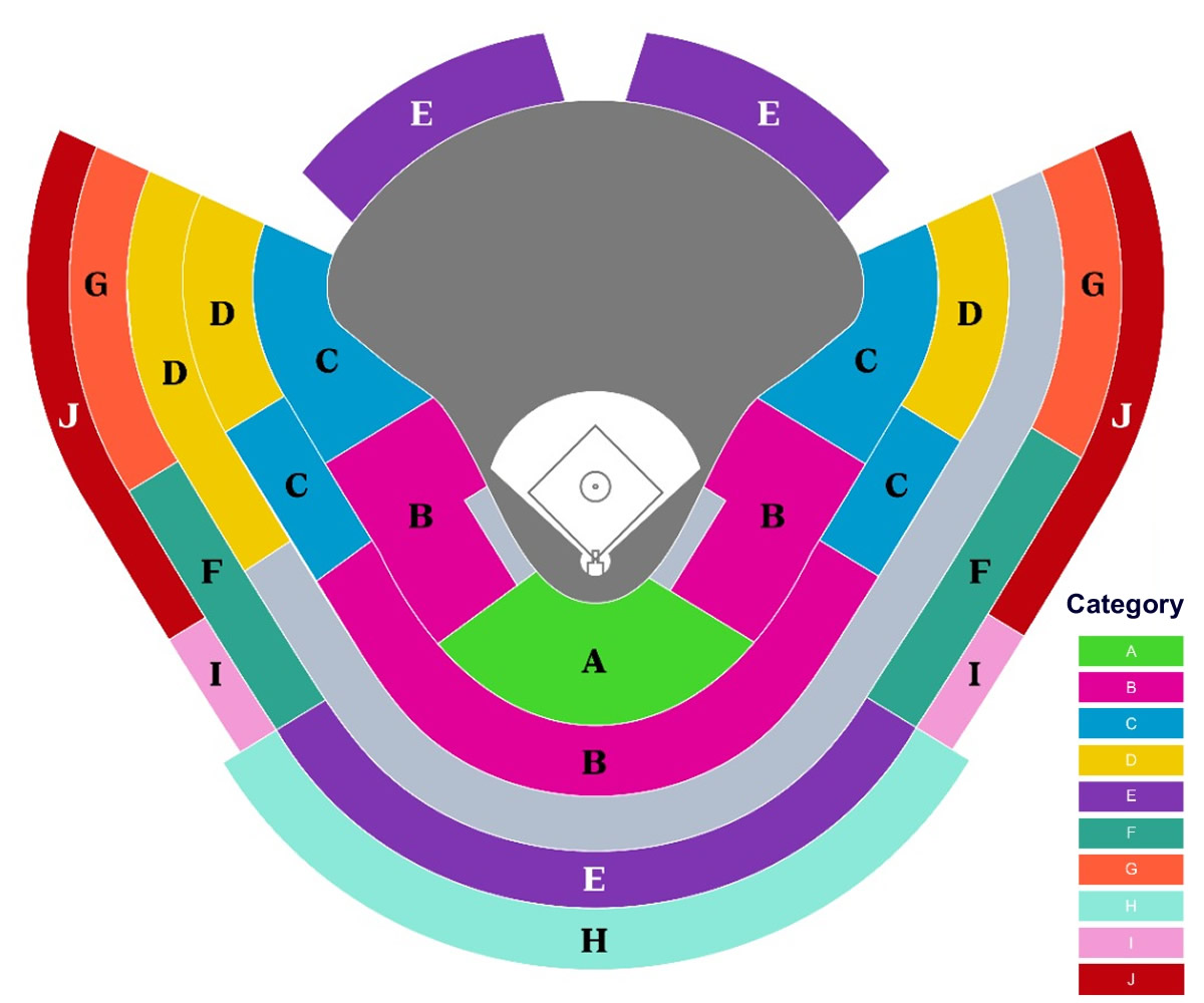 Dodger Stadium, Los Angeles, United States / Dodger Stadium, Los Angeles, United States Venue Seating Plan