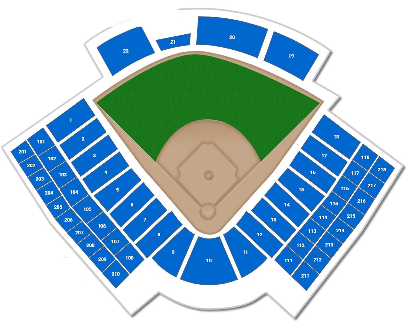OKC Softball Park, Oklahoma City, Florida, United States / OKC Softball Park, Oklahoma City, Florida, United States Venue Seating Plan