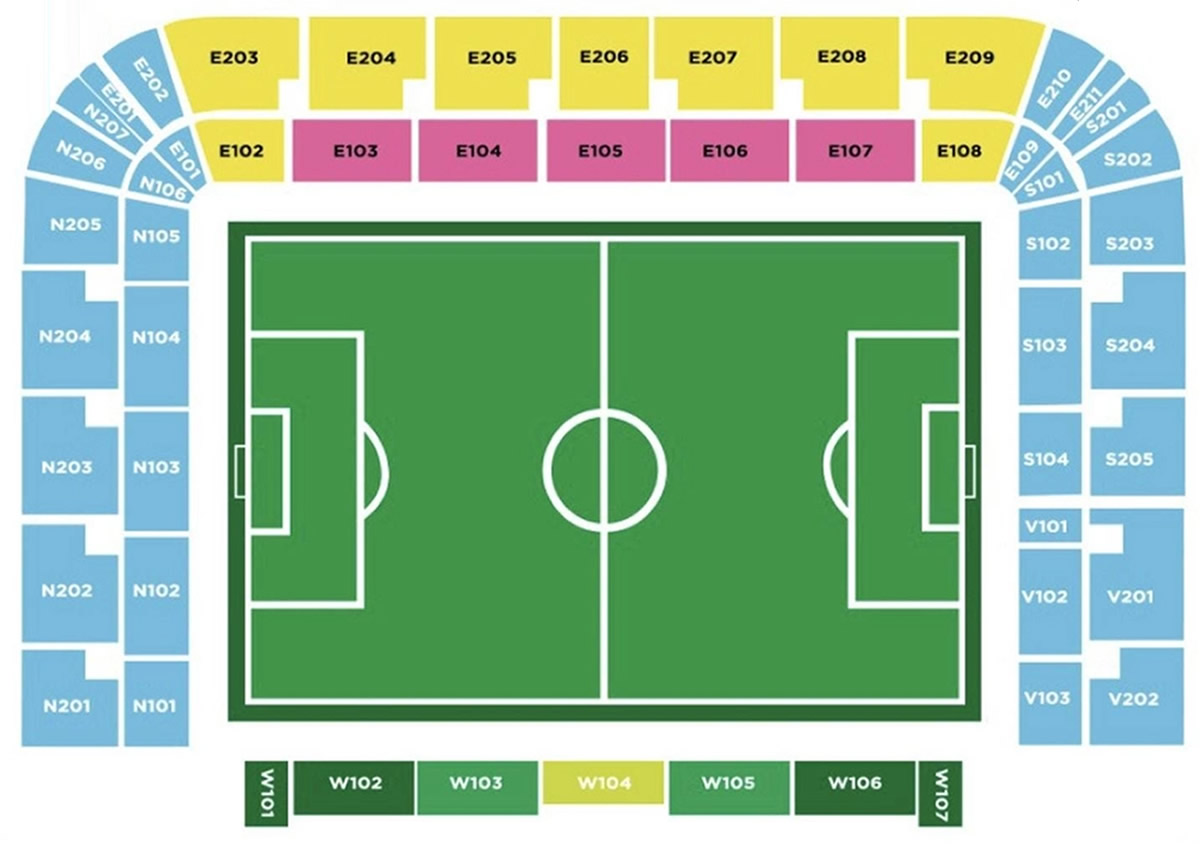 Air Albania Stadium, Tirana, Albania / Air Albania Stadium, Tirana, Albania Venue Seating Plan