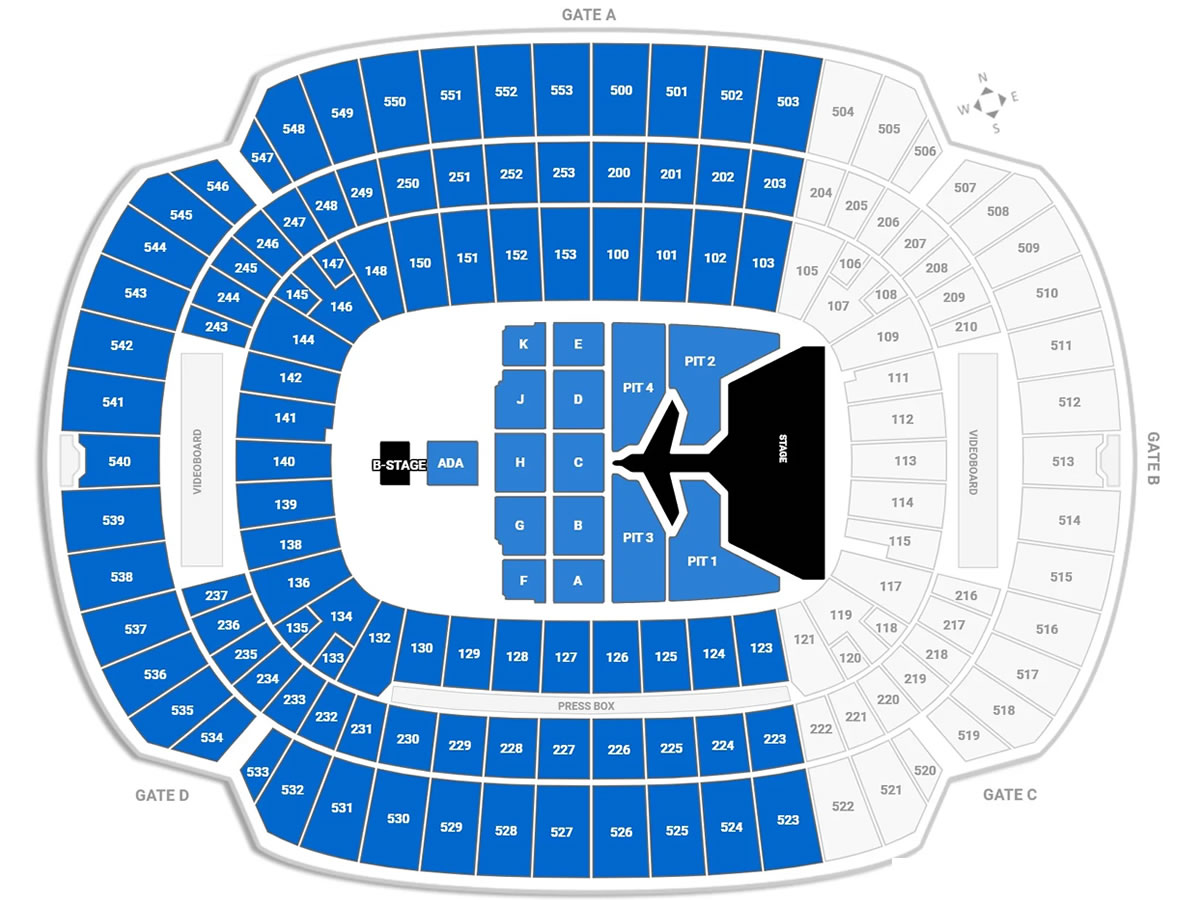 M&T Bank Stadium, Baltimore, United Kingdom / M&T Bank Stadium, Baltimore, United Kingdom Venue Seating Plan