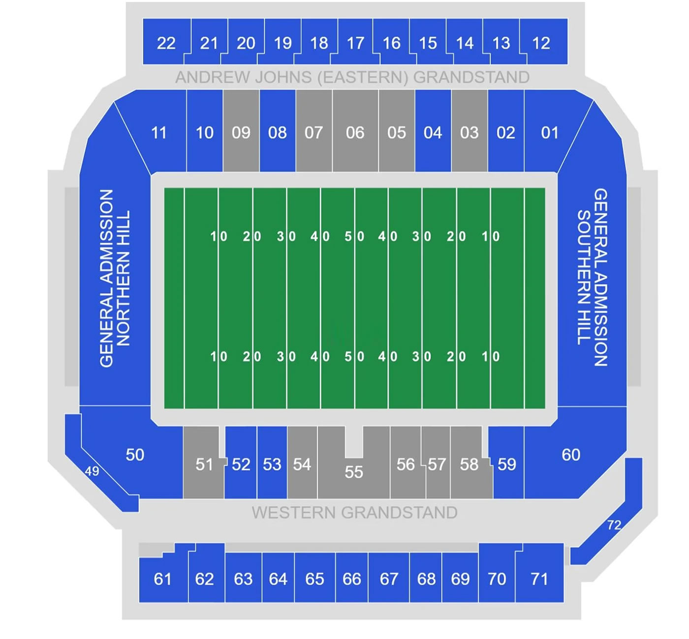 McDonald Jones Stadium, Newcastle, Australia / McDonald Jones Stadium, Newcastle, Australia Venue Seating Plan