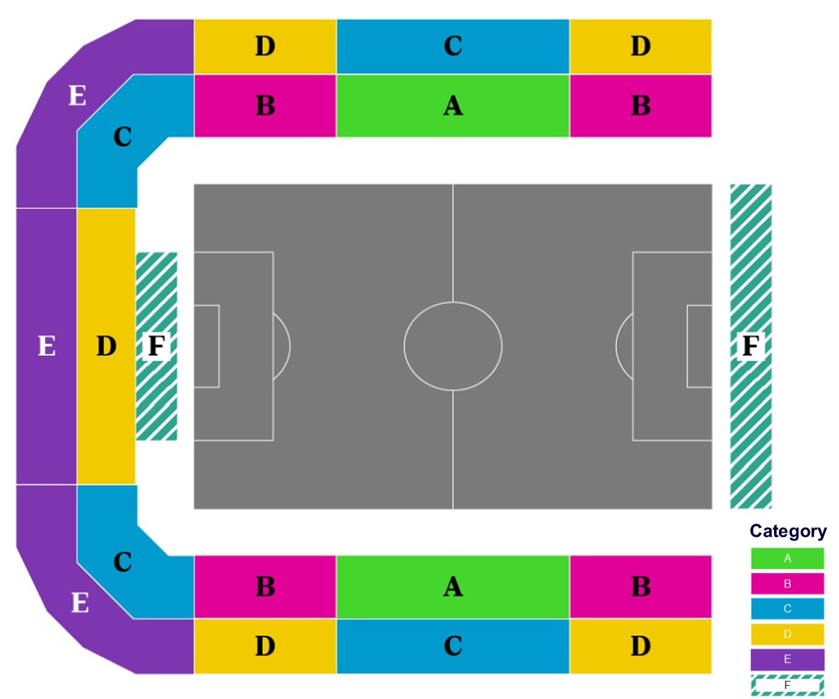 San José Stadium, California, United States / San José Stadium, California, United States Venue Seating Plan