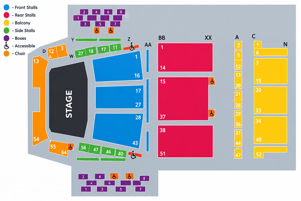Royal Festival Hall, Southbank Centre, United Kingdom / Royal Festival Hall, Southbank Centre, United Kingdom Venue Seating Plan