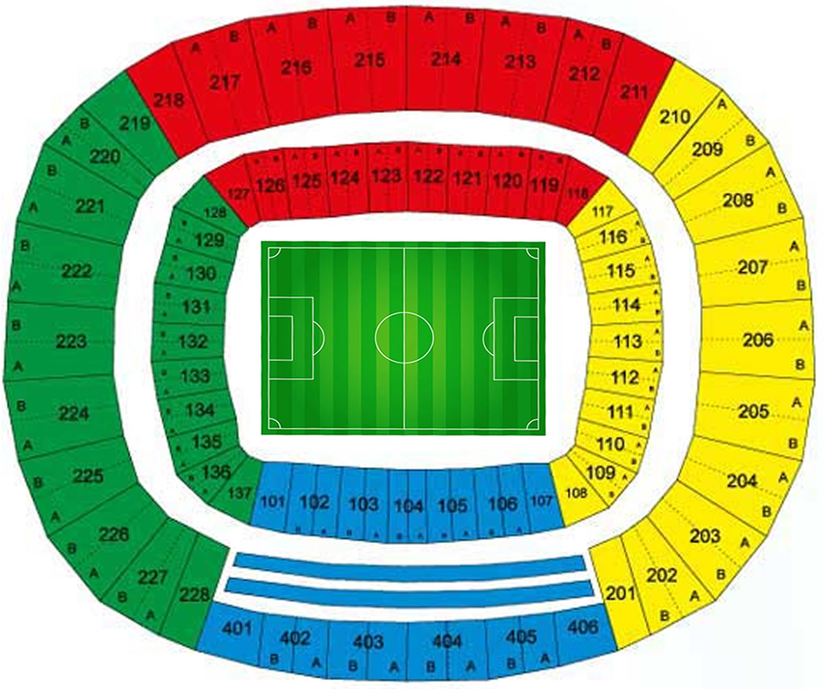 Estadio Castelao, Fortaleza, Brazil / Estadio Castelao, Fortaleza, Brazil Venue Seating Plan