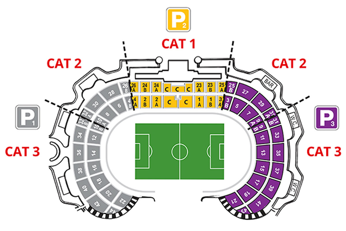 Estadio Nacional, Brasilia, Brazil / Estadio Nacional, Brasilia, Brazil Venue Seating Plan
