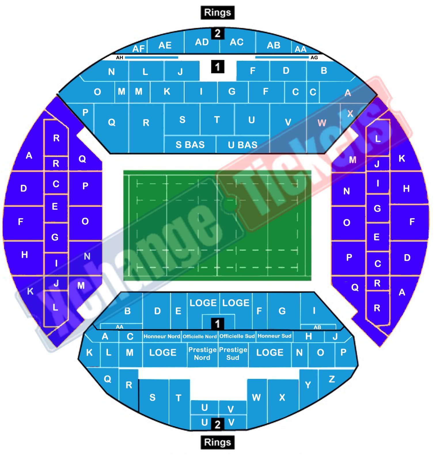 Stade Velodrome , Marseille, France / Stade Velodrome , Marseille, France Venue Seating Plan