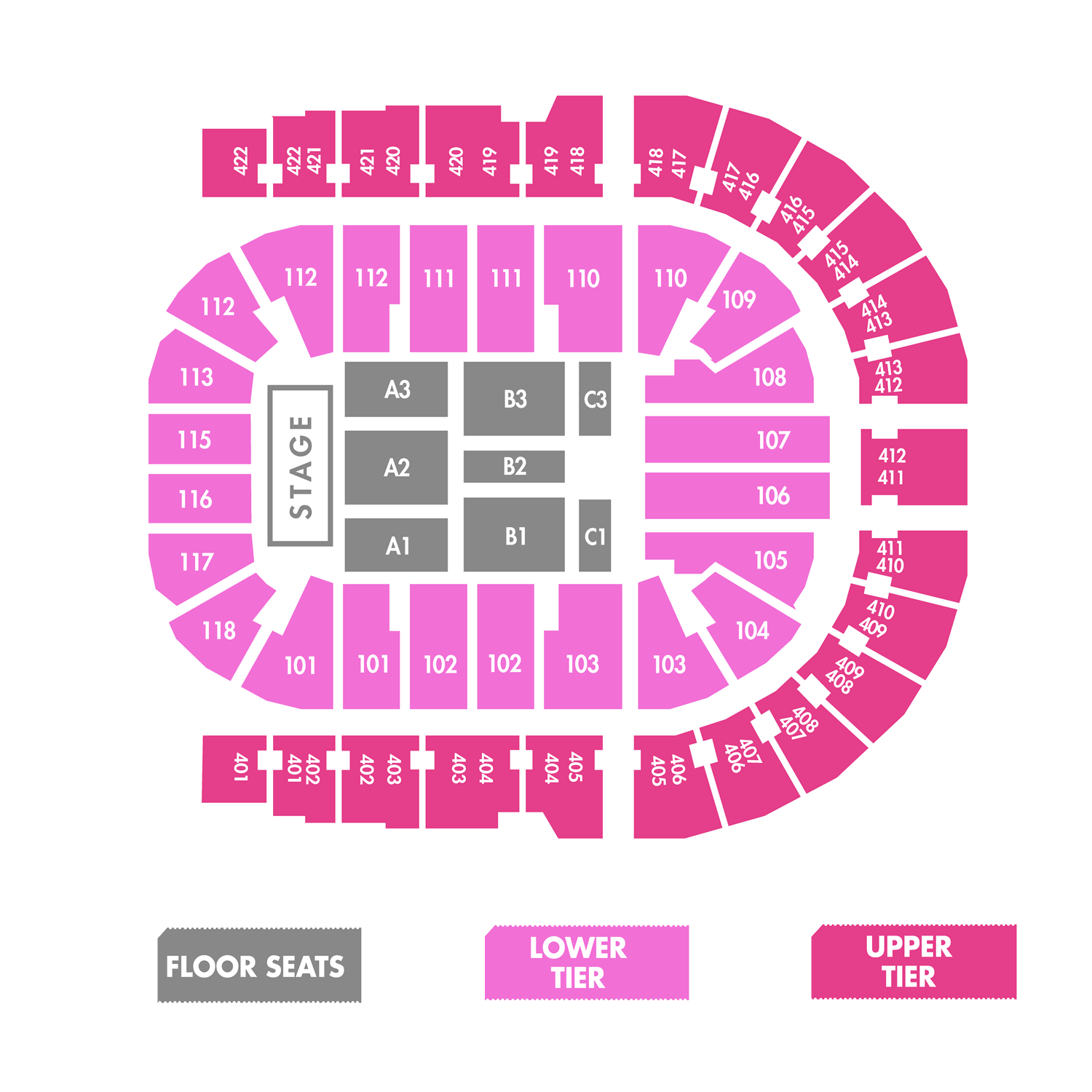 The O2 Arena, London, United Kingdom Seating Plan