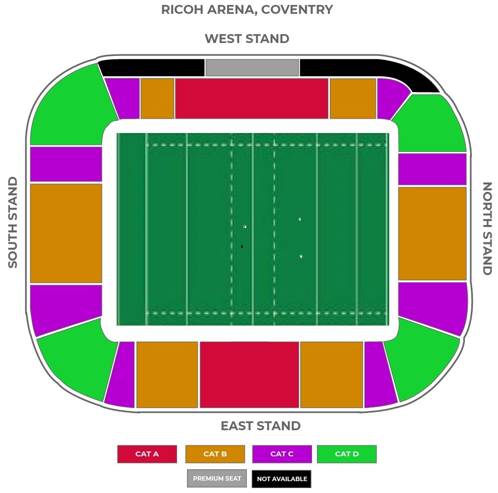 Ricoh Arena, Coventry , United Kingdom / Ricoh Arena, Coventry , United Kingdom Venue Seating Plan