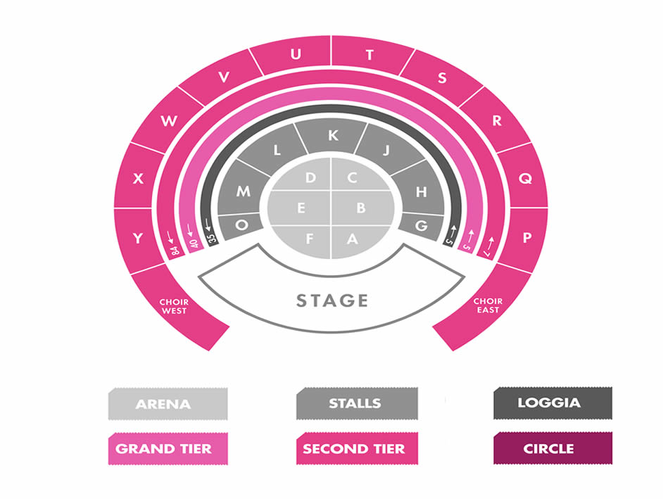 Royal Albert Hall, London, United Kingdom / Royal Albert Hall, London, United Kingdom Venue Seating Plan