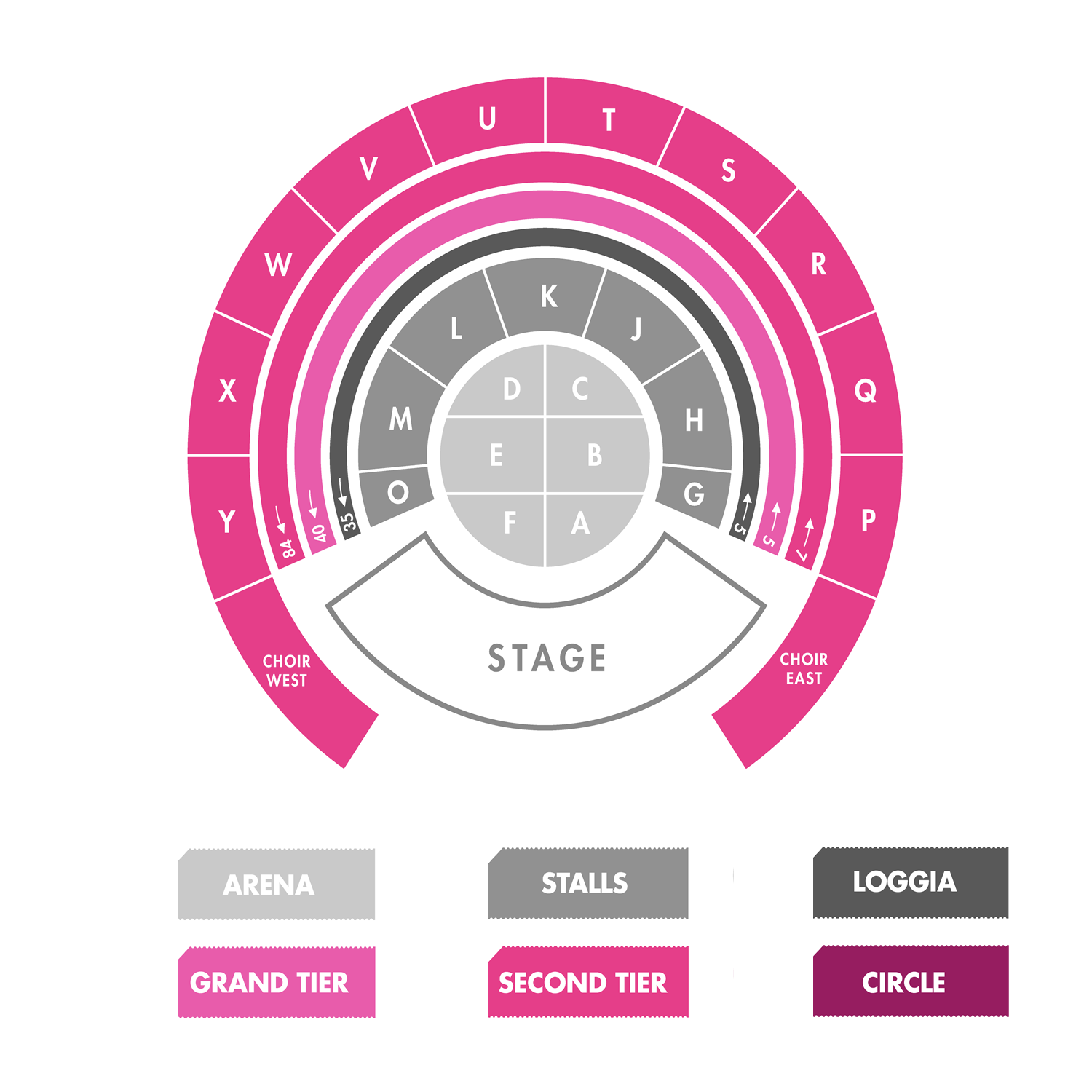 Albert Hall Seating Chart