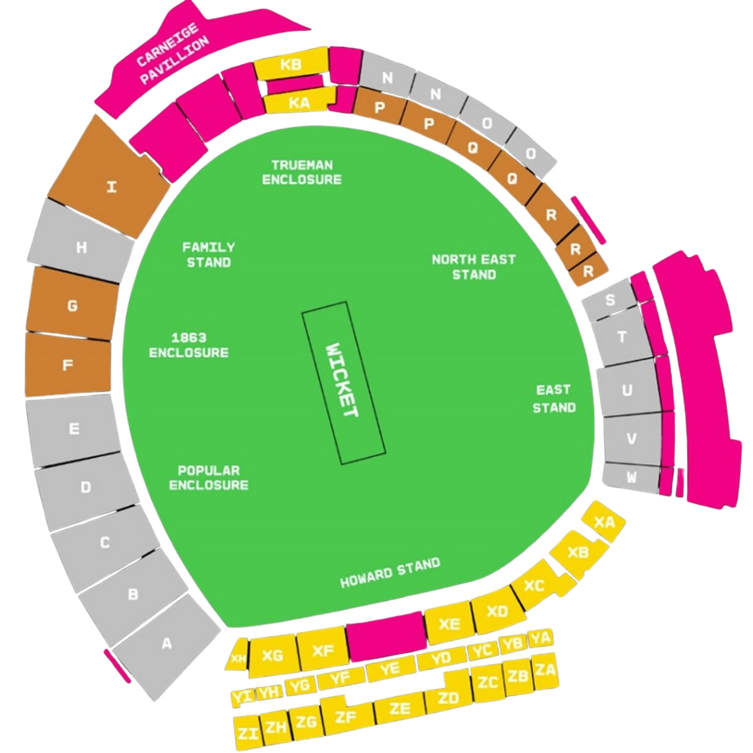 Headingley Cricket Ground, Leeds, West Yorkshire, United Kingdom Seating Plan