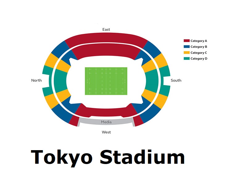 Tokyo Stadium, Chofu, Japan / Tokyo Stadium, Chofu, Japan Venue Seating Plan