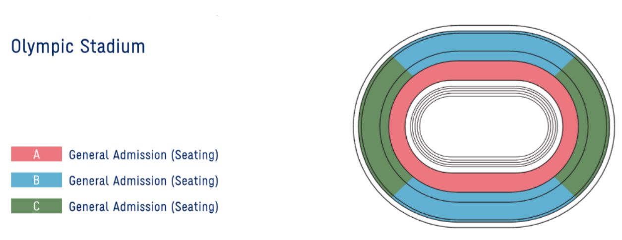 Olympic Stadium Seating Chart Soccer