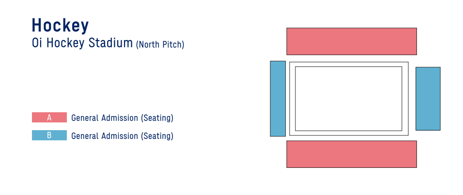 Oi Hockey Stadium - North Pitch, Tokyo, Japan / Oi Hockey Stadium - North Pitch, Tokyo, Japan Venue Seating Plan