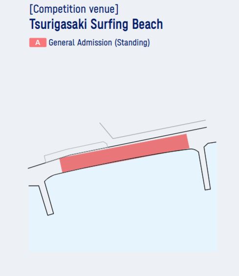 Tsurigasaki Surfing Beach, Tokyo, Japan / Tsurigasaki Surfing Beach, Tokyo, Japan Venue Seating Plan