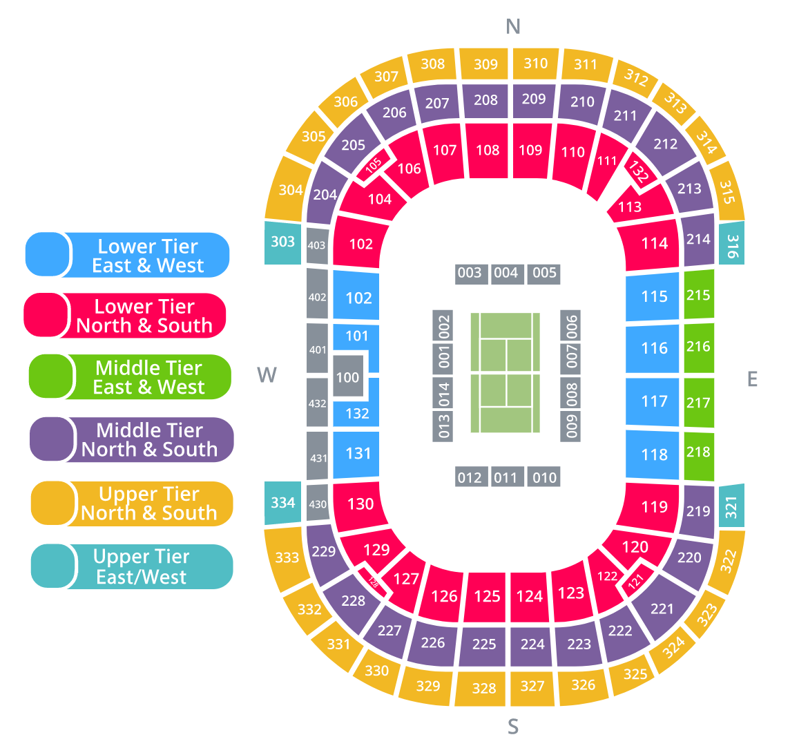 Cape Town Stadium, Cape Town, South Africa Seating Plan