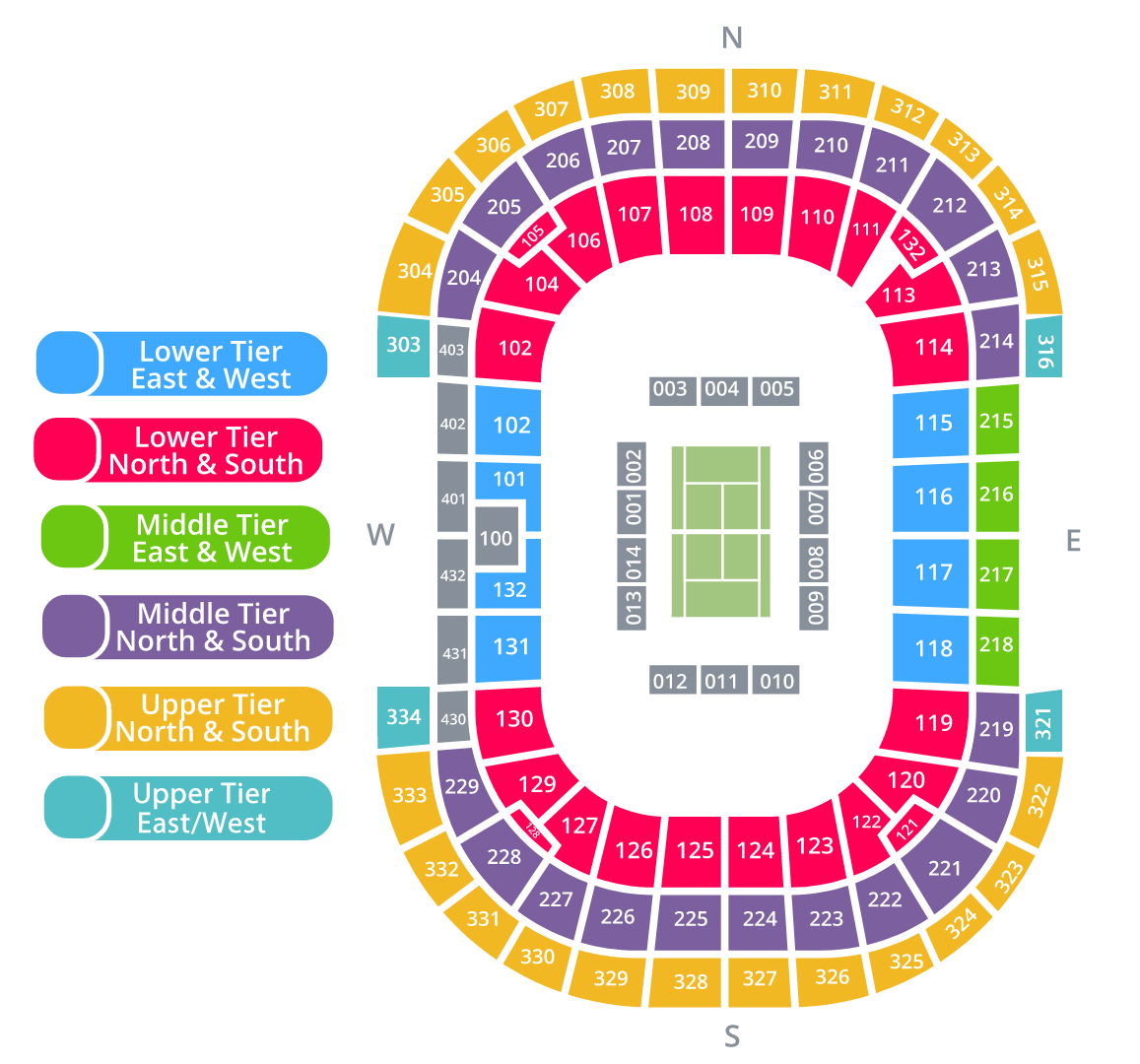 Cape Town Stadium, Cape Town, South Africa / Cape Town Stadium, Cape Town, South Africa Venue Seating Plan
