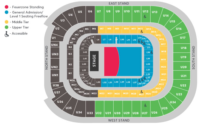 Principality Stadium, Cardiff, United Kingdom Seating Plan