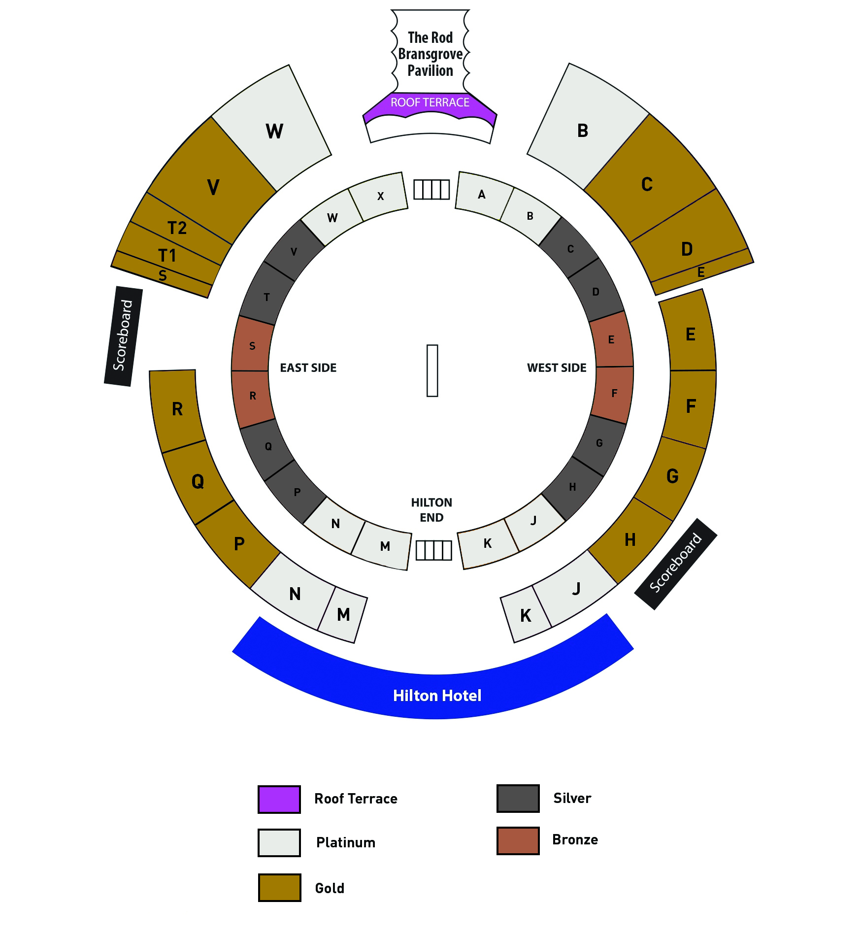 The Ageas Bowl, Southampton, England, United Kingdom Seating Plan