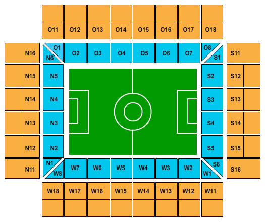 Cologne Stadium, Koln, Germany / Cologne Stadium, Koln, Germany Venue Seating Plan